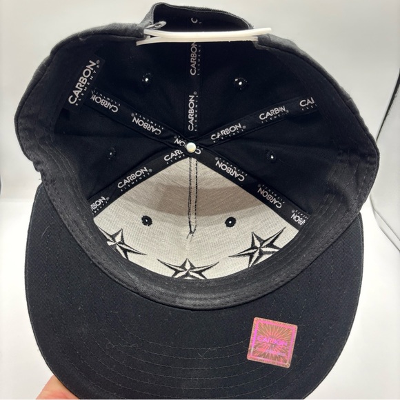 Carbon Elements Premium Headwear Men Black Embroidered 3 Star SnapBack Hat OSFM - Picture 15 of 15